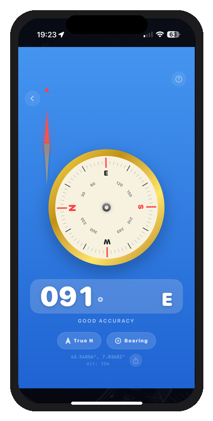 compass screenshot